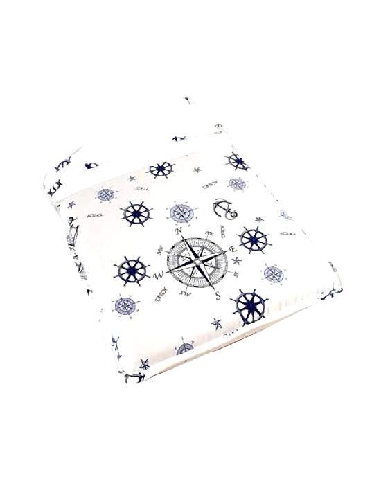 LACİVERT DESENLİ SANDALYE MİNDERİ