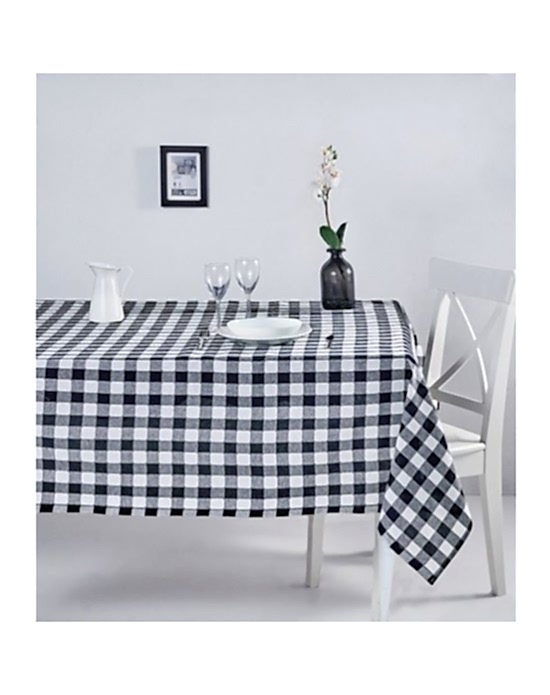 Dertsiz Masa Örtüsü 140x240 cm (Dikdörtgen) Siyah