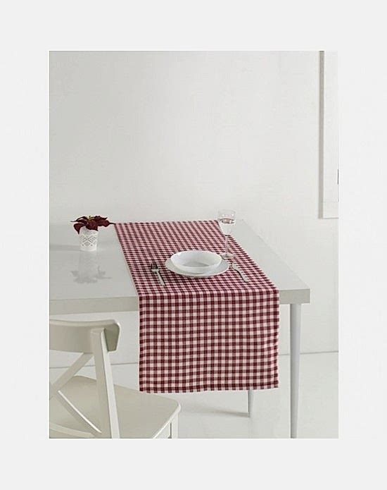 Runner 45x160 Kırmızı Beyaz