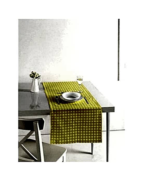 Runner 45x160 Sarı Beyaz